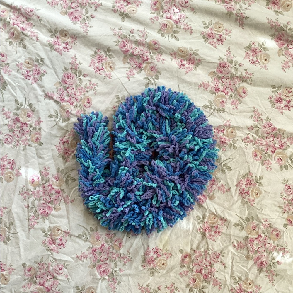 Fun velour knit scarf
